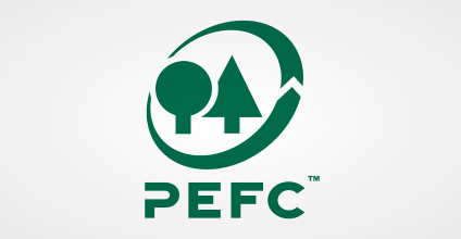 Logo PEFC (Programa para Endosso da Certificação Florestal)