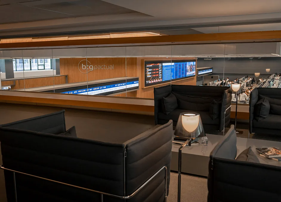 Sala comum do BTG Pactual